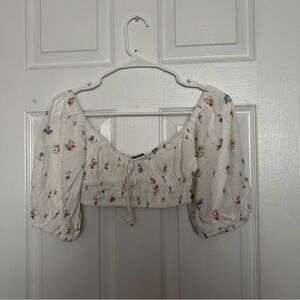 floral crop top